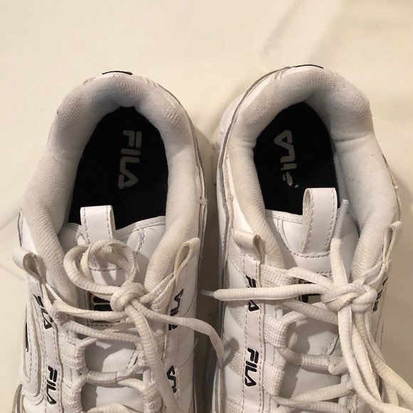 FILA Mens D Formation 1CM00489-120 White Casual Sneakers - Picture 6 of 16